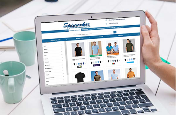 Spinnaker Sports Online Clothing Catalogue